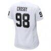 Maxx Crosby Las Vegas Raiders Nike Women's Game Jersey - White - Detail View