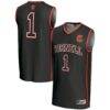 #1 Cornell Big Red GameDay Greats Unisex Lightweight Basketball Jersey - Black - Front View