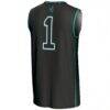 #1 Coastal Carolina Chanticleers GameDay Greats Unisex Lightweight Basketball Jersey - Black - Detail View