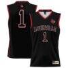 #1 Louisville Cardinals GameDay Greats Youth Lightweight Basketball Jersey - Black - Front View