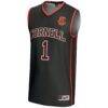 #1 Cornell Big Red GameDay Greats Youth Lightweight Basketball Jersey - Black - Side View