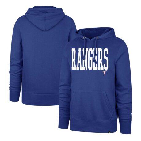 Texas Rangers '47 Dime Headline Pullover Hoodie - Royal