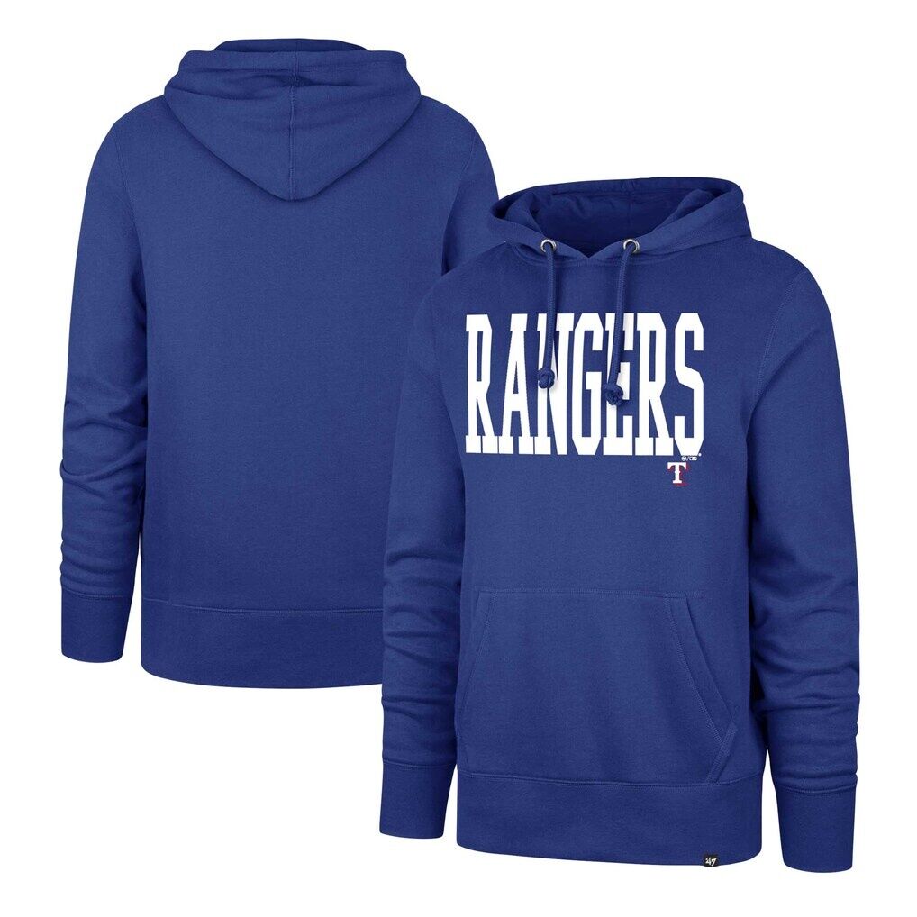 Texas Rangers ’47 Dime Headline Pullover Hoodie – Royal
