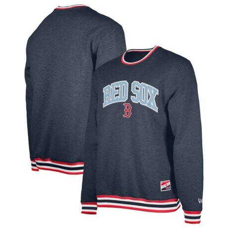 Boston Red Sox New Era Pullover Sweatshirt - Navy - Front View