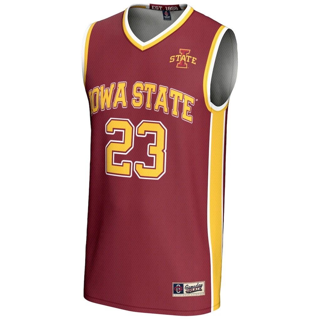 #23 Iowa State Cyclones GameDay Greats Unisex Lightweight Basketball Jersey - Cardinal