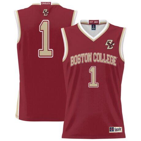 #1 Boston College Eagles GameDay Greats Unisex Lightweight Basketball Jersey - - Front View