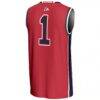 #1 Fresno State Bulldogs GameDay Greats Unisex Lightweight Basketball Jersey - Red - Detail View