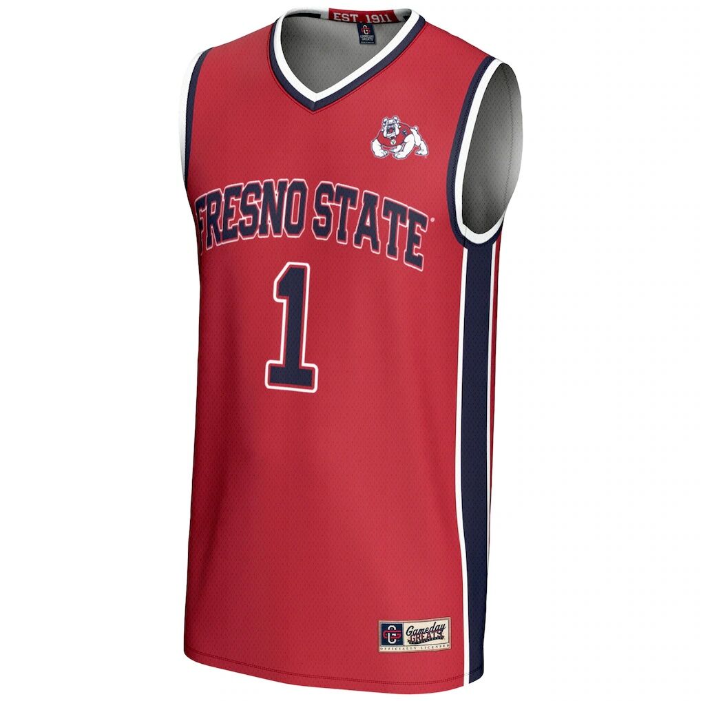 #1 Fresno State Bulldogs GameDay Greats Unisex Lightweight Basketball Jersey