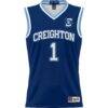 #1 Creighton Bluejays GameDay Greats Unisex Lightweight Basketball Jersey - Blue - Side View