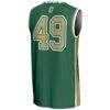#49 Charlotte 49ers GameDay Greats Unisex Lightweight Basketball Jersey - Green - Detail View