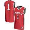 #1 Louisville Cardinals GameDay Greats Unisex Lightweight Basketball Jersey - Red - Front View
