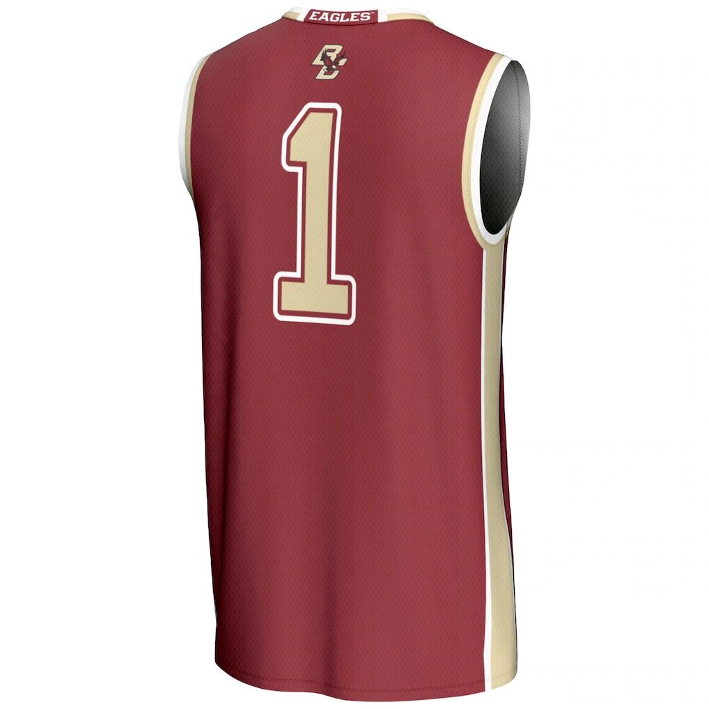 #1 Boston College Eagles GameDay Greats Youth Lightweight Basketball Jersey - Maroon