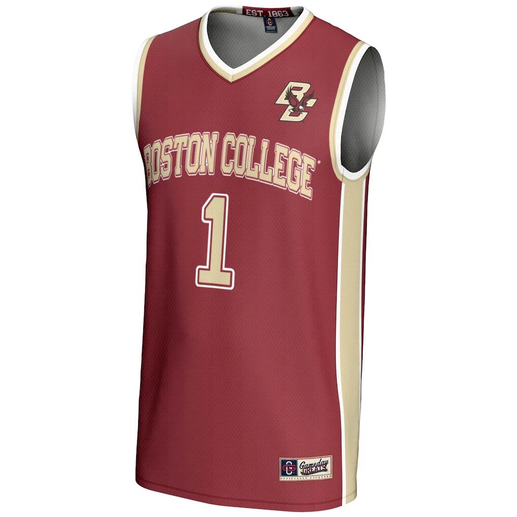 #1 Boston College Eagles GameDay Greats Youth Lightweight Basketball Jersey - Maroon
