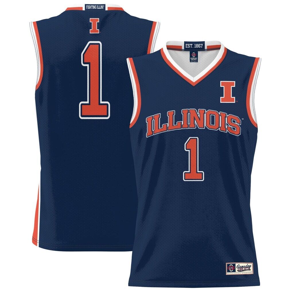 #1 Illinois Fighting Illini GameDay Greats Youth Lightweight Basketball Jersey