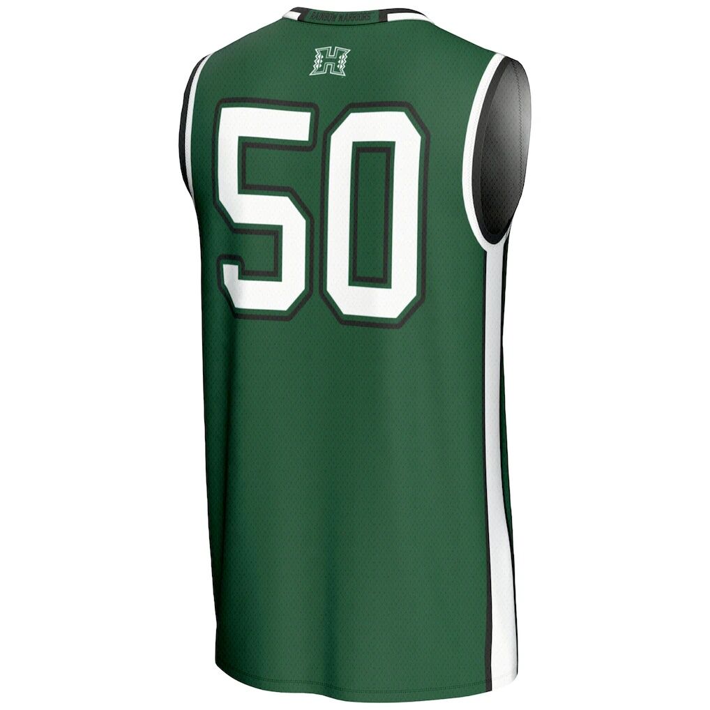#50 Hawaii Rainbow Warriors GameDay Greats Youth Lightweight Basketball Jersey