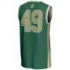 #49 Charlotte 49ers GameDay Greats Youth Lightweight Basketball Jersey - Green - Detail View
