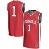 #1 Louisville Cardinals GameDay Greats Youth Lightweight Basketball Jersey - Red - Front View