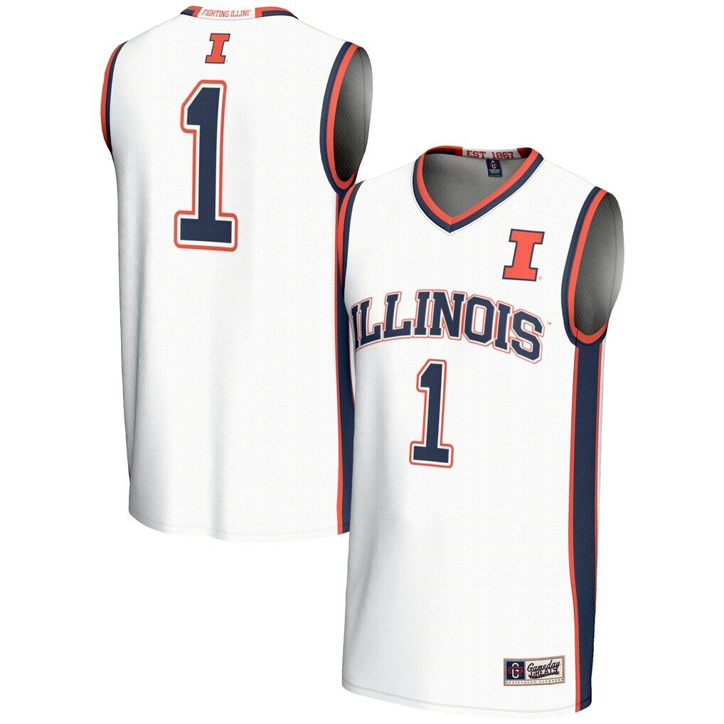 #1 Illinois Fighting Illini GameDay Greats Unisex Lightweight Basketball Jersey