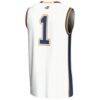 #1 Bucknell Bison GameDay Greats Unisex Lightweight Basketball Jersey - White - Detail View