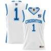 #1 Creighton Bluejays GameDay Greats Unisex Lightweight Basketball Jersey - White - Front View