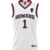 #1 Howard Bison GameDay Greats Unisex Lightweight Basketball Jersey - White - Side View