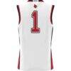#1 Louisville Cardinals GameDay Greats Unisex Lightweight Basketball Jersey - White - Detail View