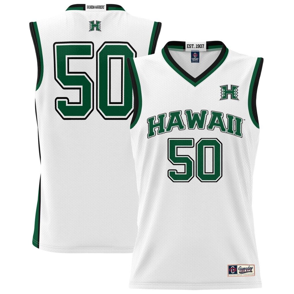 #50 Hawaii Rainbow Warriors GameDay Greats Youth Lightweight Basketball Jersey
