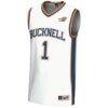 #1 Bucknell Bison GameDay Greats Youth Lightweight Basketball Jersey - White - Side View