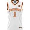 #1 Bowling Green St. Falcons GameDay Greats Youth Lightweight Basketball Jersey - White - Side View