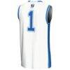 #1 Creighton Bluejays GameDay Greats Youth Lightweight Basketball Jersey - White - Detail View