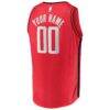 Houston Rockets Fashion7 Youth Fast Break Custom Replica Jersey - Red - Detail View