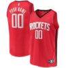 Houston Rockets Fashion7 Youth Fast Break Custom Replica Jersey - Red - Front View