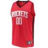 Houston Rockets Fashion7 Youth Fast Break Custom Replica Jersey - Red - Side View