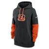 Cincinnati Bengals Nike Women's Sideline Essential Hoodie - Black - Side View