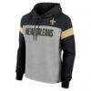 New Orleans Saints Fashion7 Women's Bold Play Call Pullover Hoodie - - Side View