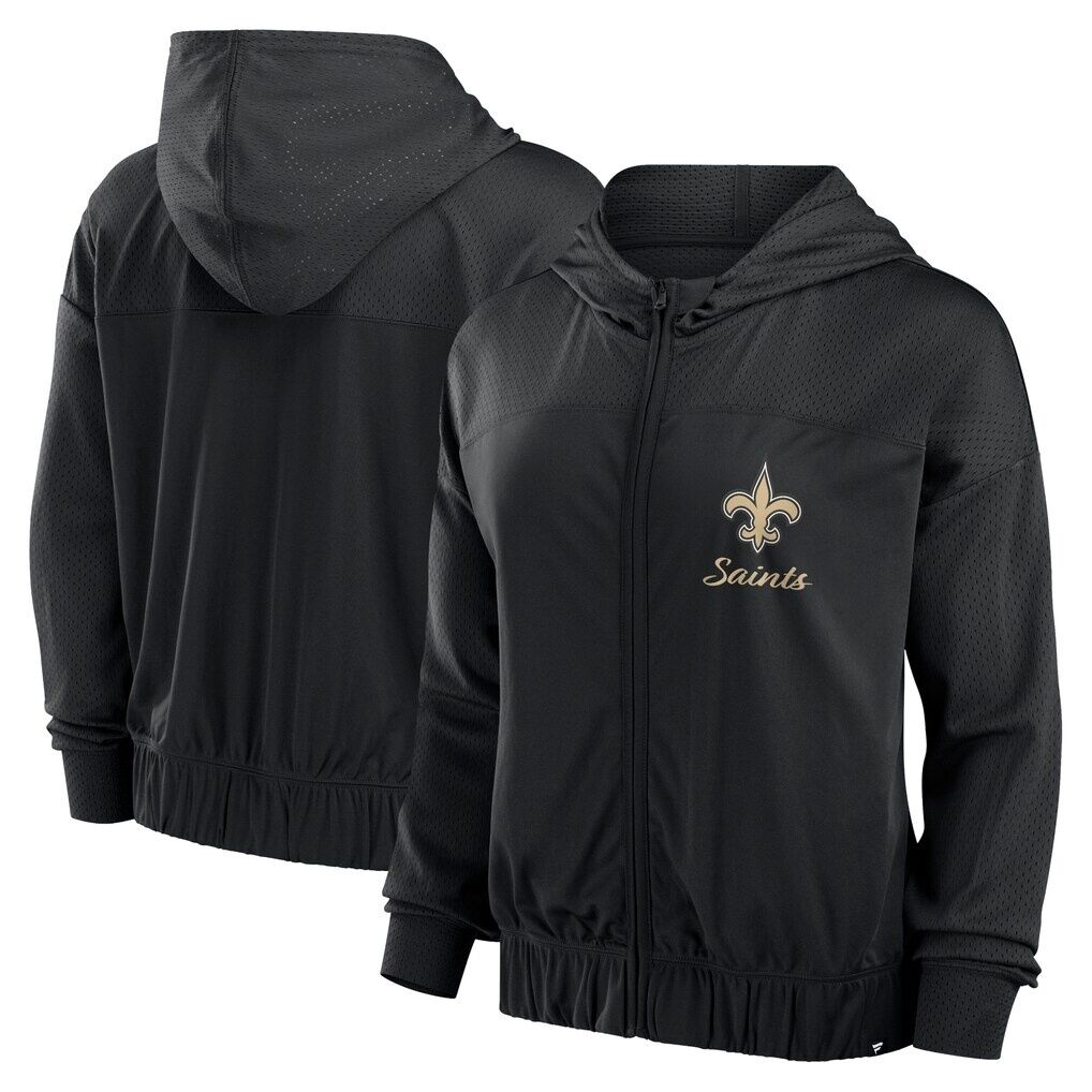 New Orleans Saints Fashion7 Women's Script Lock Full-Zip Hoodie
