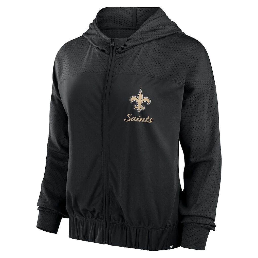 New Orleans Saints Fashion7 Women's Script Lock Full-Zip Hoodie