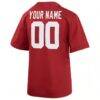 Alabama Crimson Tide Nike Youth Custom Football Game Jersey - Crimson - Detail View