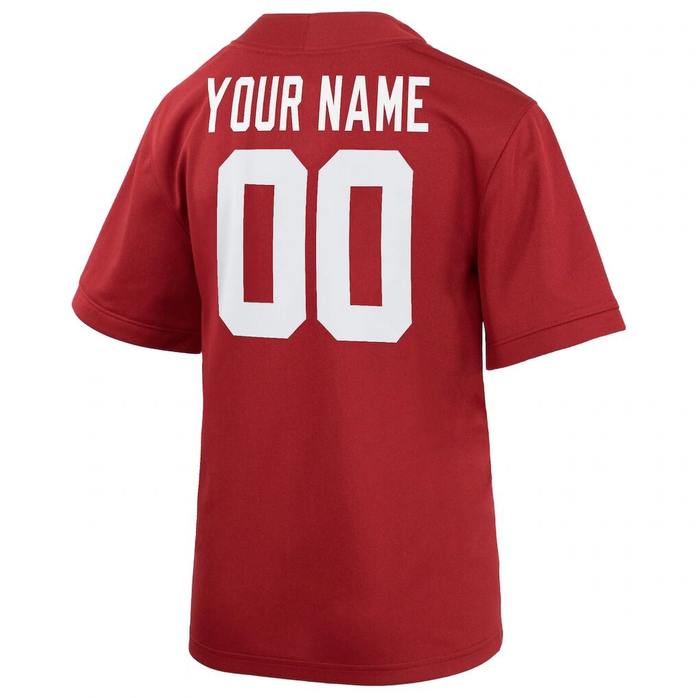 Alabama Crimson Tide Nike Youth  Custom Football Game Jersey