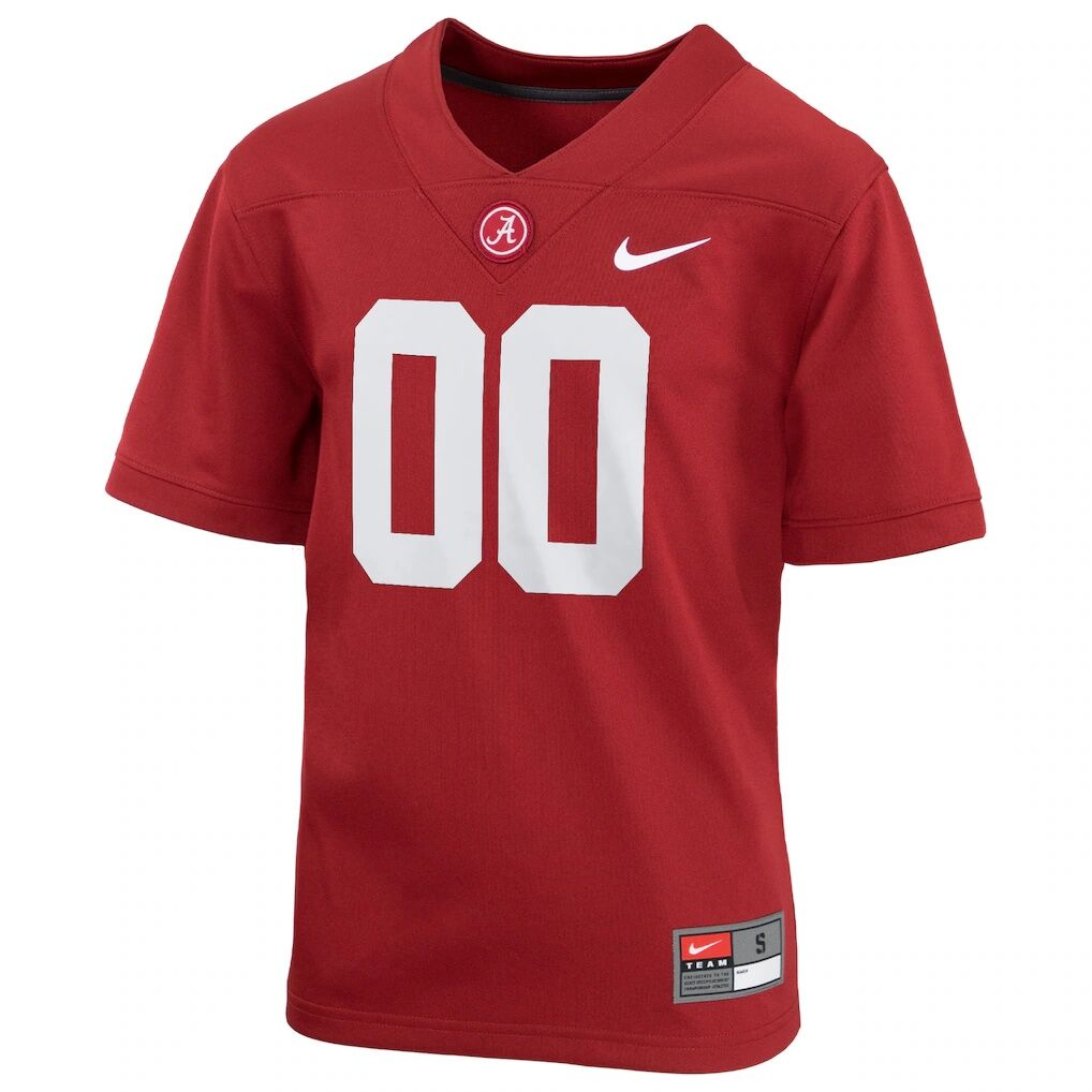 Alabama Crimson Tide Nike Youth  Custom Football Game Jersey