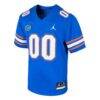 Florida Gators Jordan Brand Youth Custom Football Game Jersey - Royal - - Side View