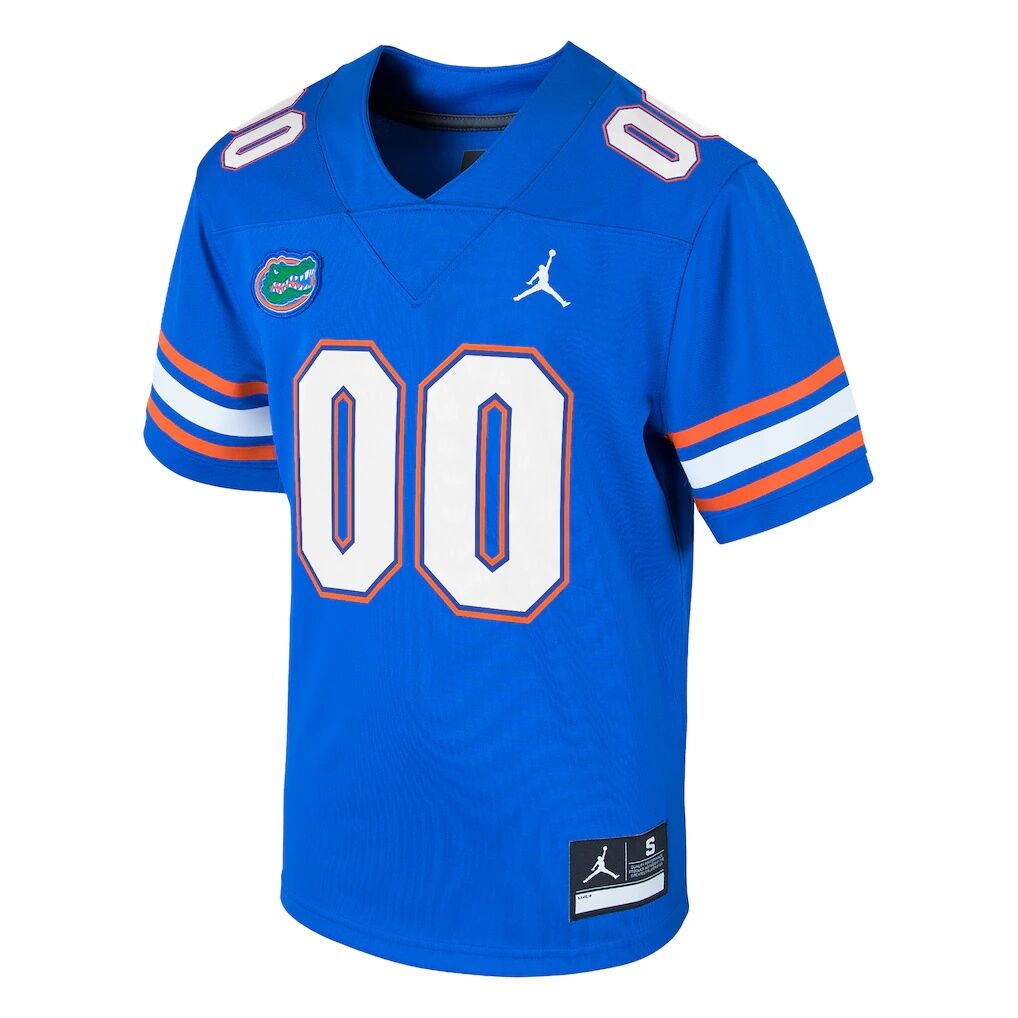 Florida Gators Jordan Brand Youth  Custom Football Game Jersey - Royal