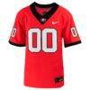 Georgia Bulldogs Nike Youth Custom Football Game Jersey - Red - Side View