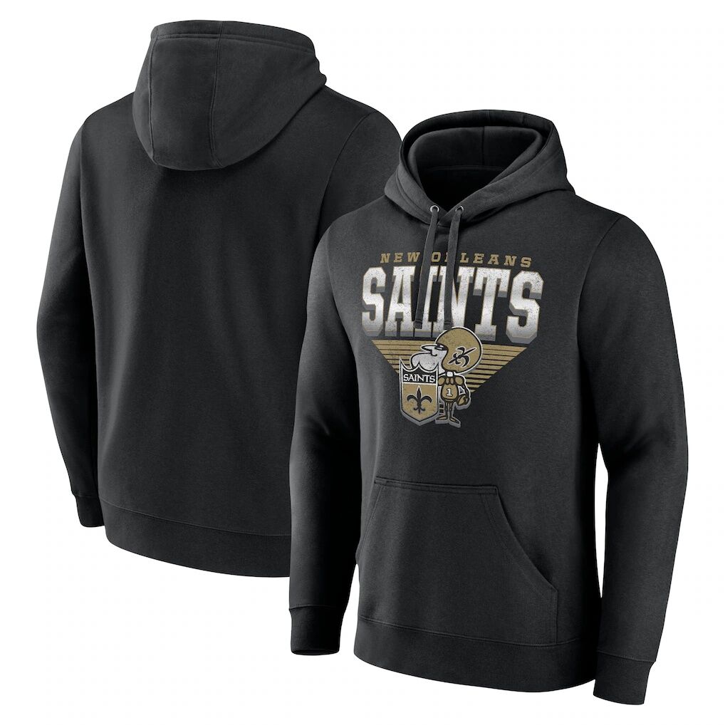 New Orleans Saints Fashion7 Geometric Chrome Pullover Hoodie