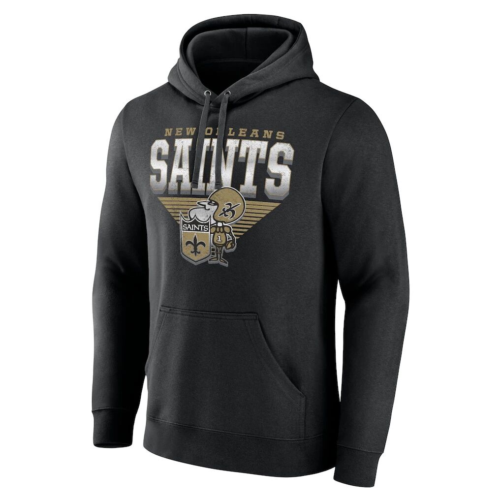 New Orleans Saints Fashion7 Geometric Chrome Pullover Hoodie