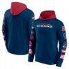 Houston Texans Fashion7 Patched Out Pullover Hoodie - - Front View
