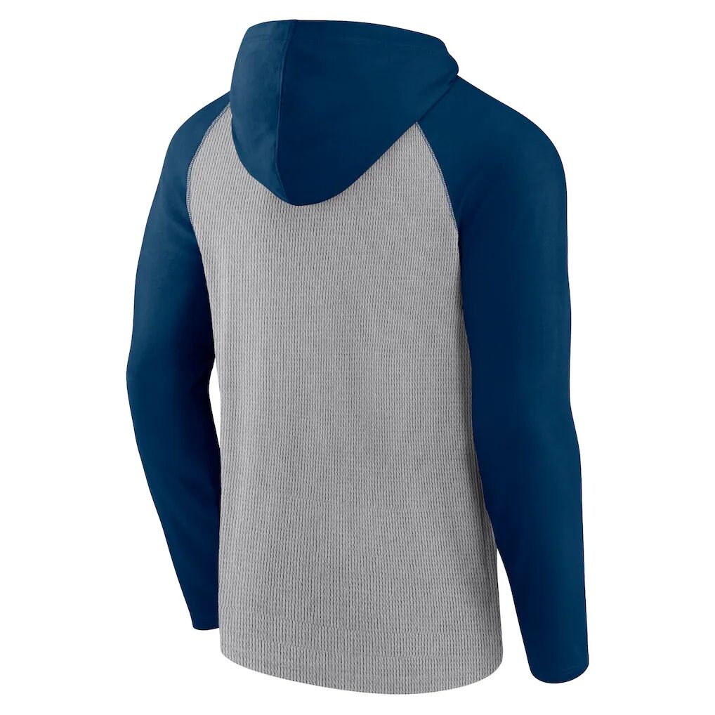 Houston Texans Fashion7 Under Center Long Sleeve Hoodie T-Shirt – Gray/Navy