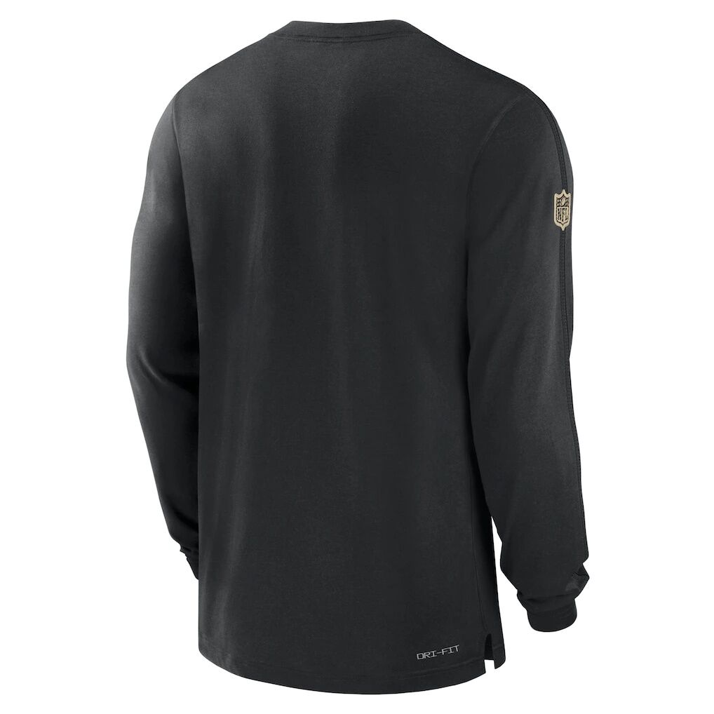 New Orleans Saints Nike Sideline Player Performance Long Sleeve T-Shirt