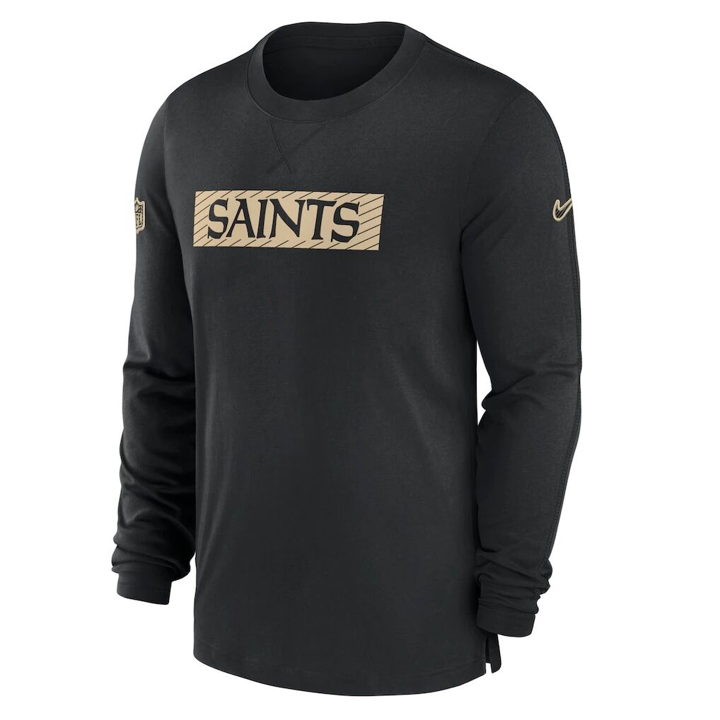 New Orleans Saints Nike Sideline Player Performance Long Sleeve T-Shirt