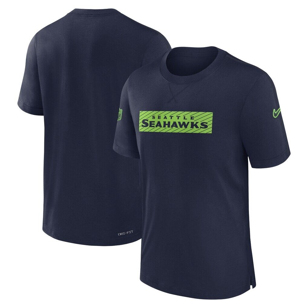Seattle Seahawks Nike Sideline Player Performance T-Shirt – College Navy